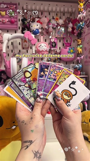 #CapCut my all time fav pokemon : dedenne!!! here are some of my favourite cards in my collection🥹🥹 #pokegirl #cutepokemon #pokemoncollection #dedenne