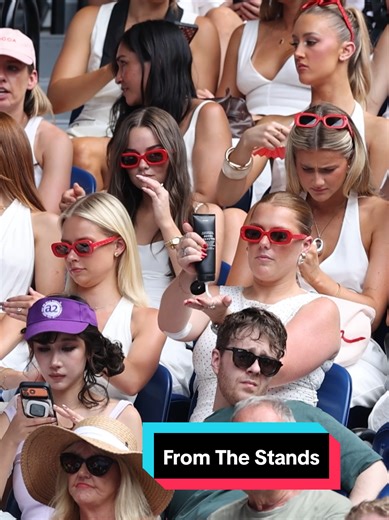 In the stands from the @MECCA Box with @Annalise and @Brooke Warne What you hear when tennis meets beauty 💄🎾 #FromTheStands #AO26 #MECCACOSMETICA ALWAYS READ THE LABEL AND FOLLOW THE DIRECTIONS FOR USE. Sunscreen is only one form of sun protection. Wear protective clothing, eyewear and a hat. Avoid prolonged sun exposure and reapply frequently.