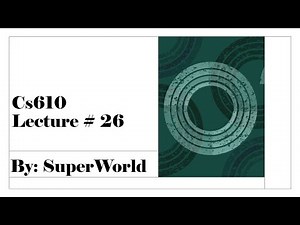 Cs610 Short Lecture 26 (Subnet and Classless addressing, subnet/address mask, Cidr notation.)