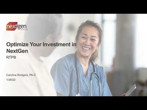 NextGen® Enterprise Lunch & Learn Series-Real-Time Prescription Benefit (RTBP)