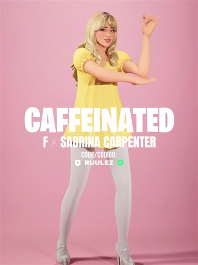 Caffeinated Emote Returns in Fortnite Featuring Sabrina Carpenter