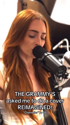 THE GRAMMYS!!!! @grammys asked me to reimagine a cover! Tag SIA if you like it!! Full video on YouTube! Linked in my bio! #kelsiewatts #chandelier @siamusic #grammys sia singing | Kelsie Watts