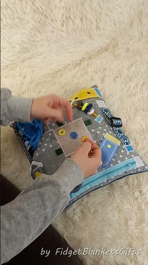Fidget Quilts Activity Pillow | Sensory Toy for Dementia, Alzheimer’s, Autism | FidgetBlanketsGifts