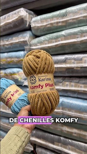 Thin and thick chenille yarns! Komfy Mini and Komfy Plus have finally arrived! 😍🧶 Which one will ...