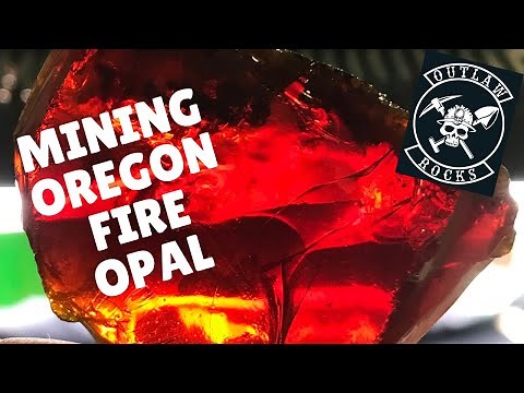 Mining Oregon Fire Opal