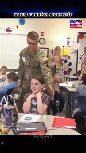 Emotional Homecoming: Soldier Returns to Family