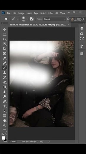 Fix Dark Photo in 1 Click! Photoshop Auto Tone Trick #shorts