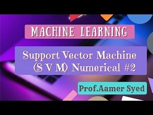 Numerical on Support vector machine(SVM)