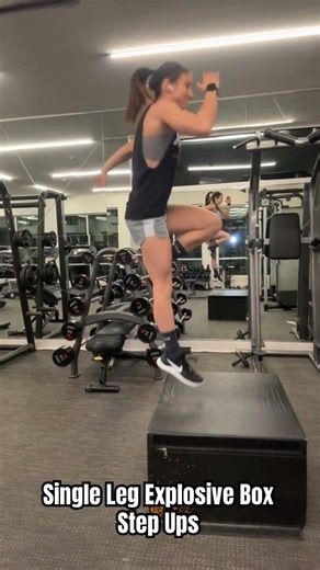 Single Leg Explosive Box Step Ups #powertraining #powerworkout #powerdevelopment