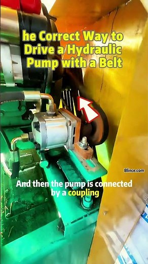 How to Properly Install a Belt-Driven Hydraulic Pump (Correct Drive Structure Explained)#blince