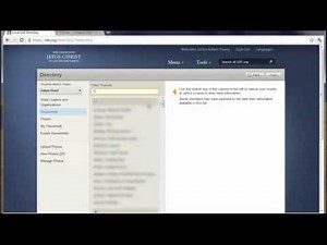How to print your ward directory (lds.org)