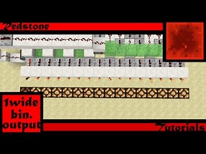 One-Wide Binary-Decoder Output Showcase/World Download (Minecraft 1.11+)