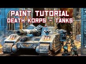How to Paint Warhammer 40k Astra Militarum | Death Korps of Krieg Tanks | Grimdark