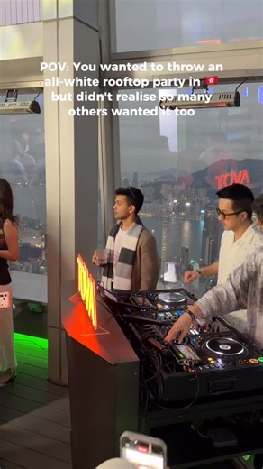 Tova on Instagram: "POV: you threw an all-white, sundowner, rooftop party at the highest bar in the world, Ozone at the Ritz Carlton and everyone showed up 👀😦 Thanks to @nespresso for supporting the event! #hongkong #rooftopparty"