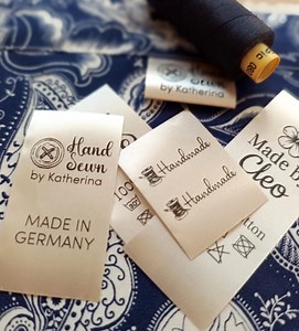 Personalized Satin Fabric Labels, Precut Satin Tags, Sew on Logo Labels, Custom Satin Labels, Satin Sew on Labels, 50, 100, 200, 500 Pc - Etsy