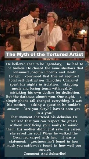 The Dangerous Myth of the Tortured Artist: How Timothée Chalamet Saved Himself
