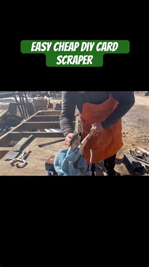 DIY card scraper - easy and cheap #woodworking #diy #tools