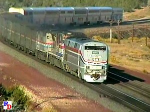 After three "yellow-bonnets" lead a westbound autorack train at this popular railfan location near Flagstaff, Amtrak's eastbound Southwest Chief comes along with three different models of Amtrak locomotives. From the BKVP show "BNSF in the Arizona Forest" https://rfd.video/AZForest | Railfan Depot