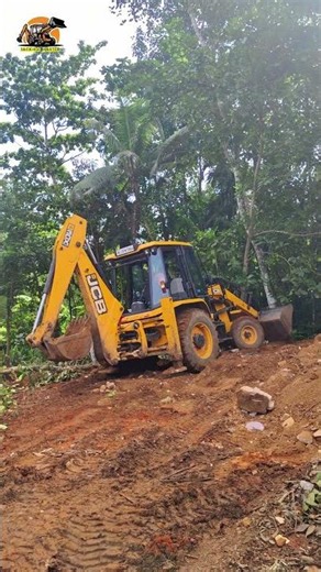 JCB 3DX Backhoe Pushing and Leveling Soil | Heavy Equipment Working. |BackhoeMaster|