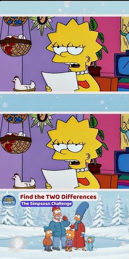 Ranking this Simpsons Letter. Find the TWO DIFFERENCES!