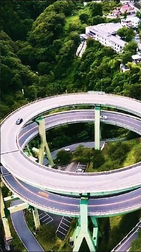 Amazing Kawazu Nanadaru Loop Bridge Kawazu, Japan #shorts #bridge #architecture