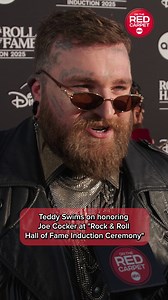 Teddy Swims is honored to pay tribute to Joe Cocker with Cyndi Lauper, Nathaniel Rateliff, Tedeschi Trucks Band and Bryan Adams at the 2025 Rock & Roll Hall of Fame Induction Ceremony. ✨🎶✨ Don't miss the ABC primetime special TODAY at 8p/7c, and watch the entire ceremony streaming now on Disney . | On The Red Carpet