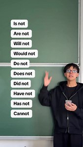Contractions with “Not” in English #learnontiktok #englishteacher | Fluently Basya