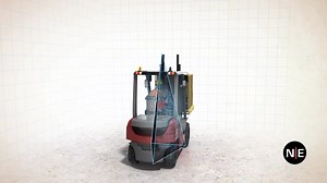 Stability Triangle - Forklift - 3D Animation What do you do to explain the complex concept of the danger of tipping over a forklift without risking a life? #forklift #life #3danimation #concept #explain #danger #stability #complex #triangle | Safety 1st Forklift Training