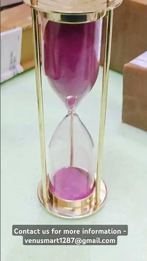 1 Hour Brass Sand Timer Real-Time Sand Clock Demonstration #homedecor #shortsfeed #sandtimer