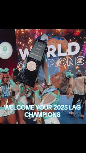 CONGRATULATIONS SENIOR ELITE ON AN AMAZING SEASON 🥇🌎👑🩵#worlds #cheer #seniorelite #champion#lag #viral #fyp