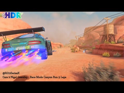 [HDR] Cars 2 The Video Game | Nigel Gearsley - Race Mode | Canyon Run 9 Laps