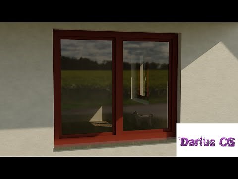 Glass Shader In Cycles | Blender Simple Window Glass | Procedural Glass In Blender Cycles Archi