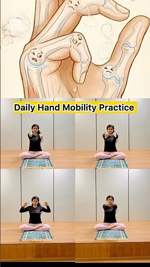 Daily Hand Mobility Exercises for Flexibility and Strength #handyoga #jointhealth #yogawellbeing