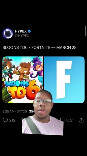 BLOONS TD6 x FORTNITE SOON #bloonstd6 #fortnitenews #fortnitecollab #fyp #gaming