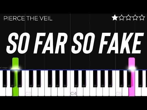 Pierce The Veil - So Far So Fake | EASY Piano Tutorial
