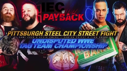 Sami Zayn & Kevin Owens vs The Judgament Day | Pittsburgh steel city street fight | payback 2023 #wwe #fyp #viral #undisputedchampion #wwetagteamchampion #judgamentday #samizayn #kevinowens #pitsburghmatch