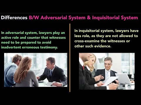 Difference B/W Adversarial System & Inquisitorial System