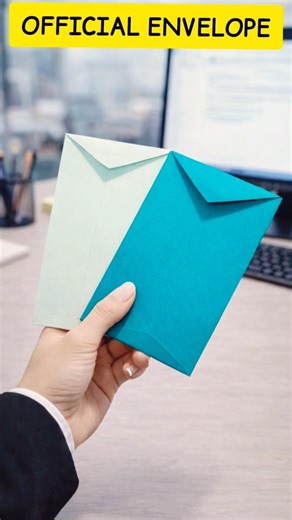 How to Make Official Envelope at Home | Paper Craft | #Shorts #diy #papercraft #origami