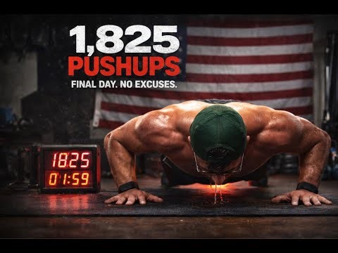 1825 pushup set (Final Day of 365 day pushup challenge)