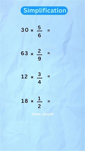 Prof Sana Sk on Instagram: "Simplification 🤔 #iamsanask #trending #math"