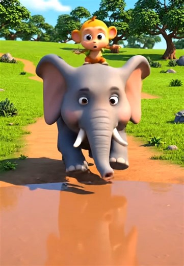 Mojo's Mud Bath Adventure with an Elephant