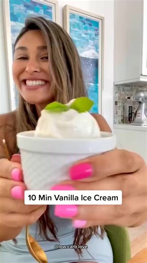 26K views · 265 reactions | 10 MIN VANILLA ICE CREAM!  #dairyfreerecipes #homemadeicecre #foodie #Recipe #chef #deliciousfood #tasty #foodlover #foodblogger #cookingrecipe #cooking #cookies #homemade #yum #yummyfood #reelsfb #fyp #fypシ | Lowcarb Love | Facebook