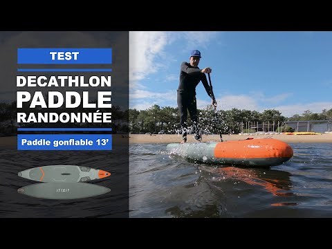 Test inflatable paddle board touring 12' Itiwit Decathlon