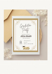 Graduation Party Invitation, Digital Template, Editable Canva Template, High School or College Graduation Party Invitation - Etsy