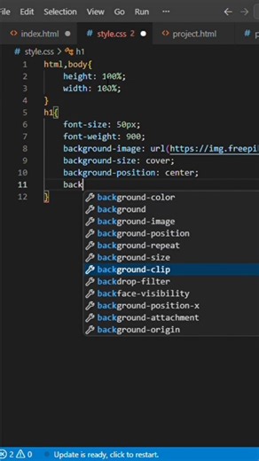 create project using HTML and CSS #coding #programming#youtube#@PyCoding-el#code_with_me#shorts