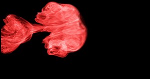 Download Color dust smoke on black intro for your video for free