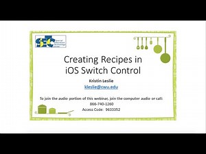 Creating Recipes in iOS Switch Control