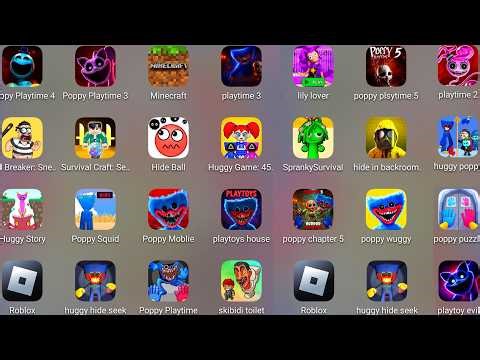 Poppy Playtime Chapter 5,Poppy Playtime Chapter 1 2 3 4,Poppy Playtoys Haunted Factory,Playhouse 4..