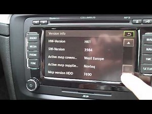 VW/SKODA Mini test mode menu - RNS 510 / Columbus.