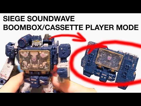 Siege Soundwave Boombox Cassette Player Tutorial